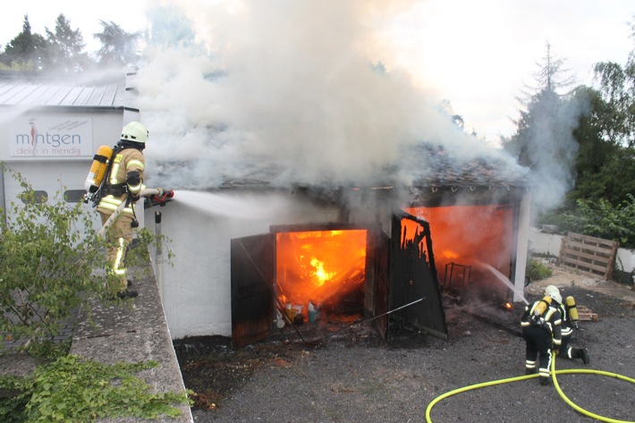 POL-PDMY: Brand einer Garage in Mendig