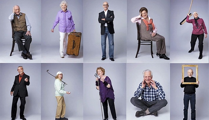 Glückspost und PADMA suchen rüstige Rentner - Zehn fitte Senioren präsentieren sich dem Publikum
