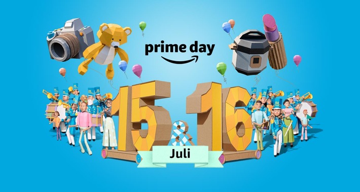 Amazon kündigt Prime Day 2019 an: Am 15. und 16. Juli erwartet Prime-Mitglieder ein zweitägiges Feuerwerk voller Angebote