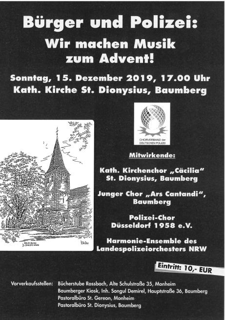 POL-ME: Bürger und Polizei - Musik im Advent - Monheim-Baumberg - 1912062