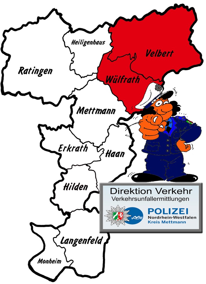 POL-ME: Verkehrsunfallfluchten aus dem Kreisgebiet - Velbert / Wülfrath - 2109032