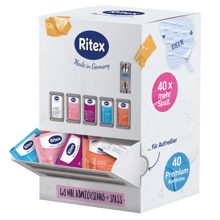 Kondomautomat für Zuhause / Ritex bringt Verpackungsinnovation