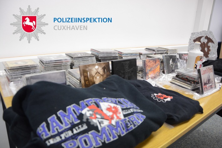 POL-CUX: Staatsschutz ermittelt wegen Volksverhetzung - Polizei beschlagnahmt rechtsextremistische Tonträger