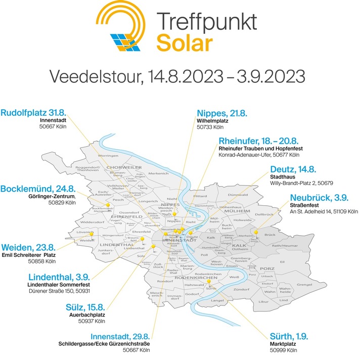 Treffpunkt Solar – Kölns Beratungszentrum geht auf Veedeltour