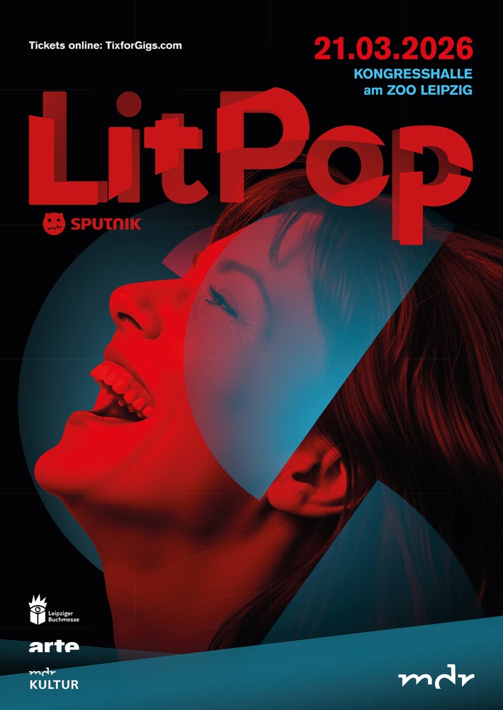 Zehn Stunden Literatur, Pop und Party – LitPop 2026 von MDR und ARTE zur Leipziger Buchmesse