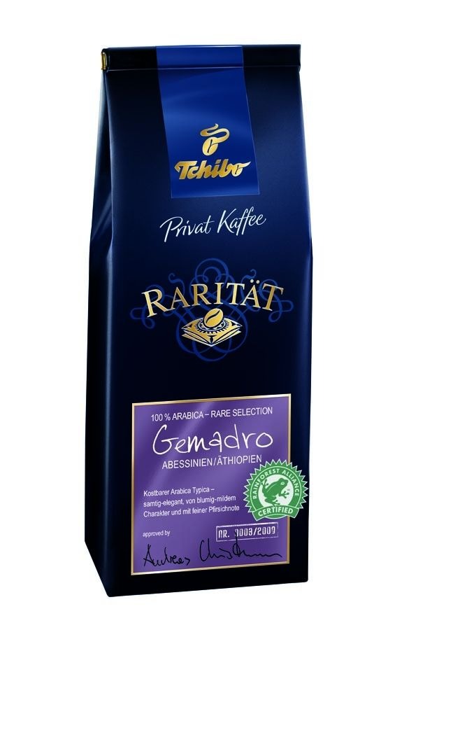 Die neue Tchibo Privat Kaffee Rarität Gemadro - 
Kostbarer Genuss aus dem äthiopischen Hochland