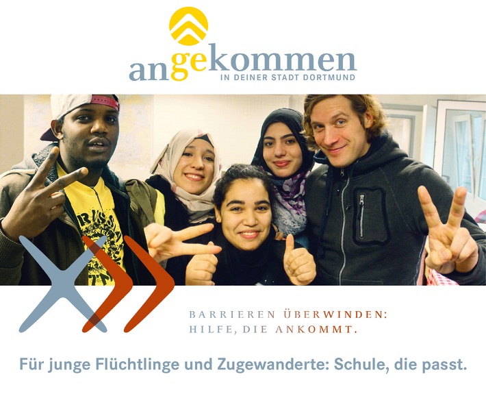 NRW-Schulministerium, Stadt Dortmund und Walter Blüchert Stiftung starten Kooperation für innovatives Integrationsprogramm "angekommen" für junge Flüchtlinge