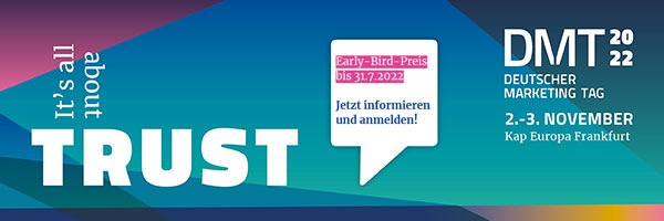Das Programm steht: Deutscher Marketing Tag 2022 am 2./3. November 2022