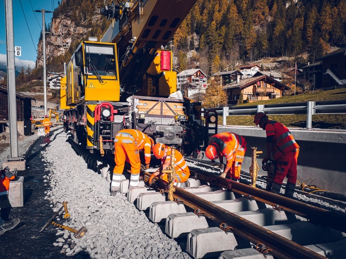 Sperrungen auf dem Streckennetz der Matterhorn Gotthard Bahn (MGBahn) - Herbst 2024