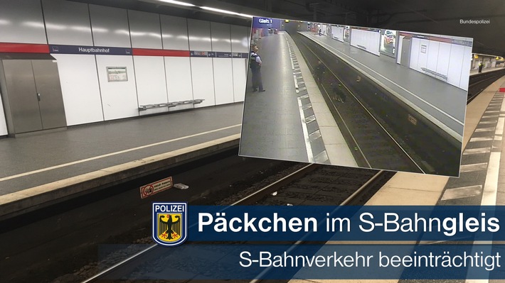 Bundespolizeidirektion München: Päckchen im Gleis - Erhebliche Beeinträchtigungen im S-Bahnverkehr