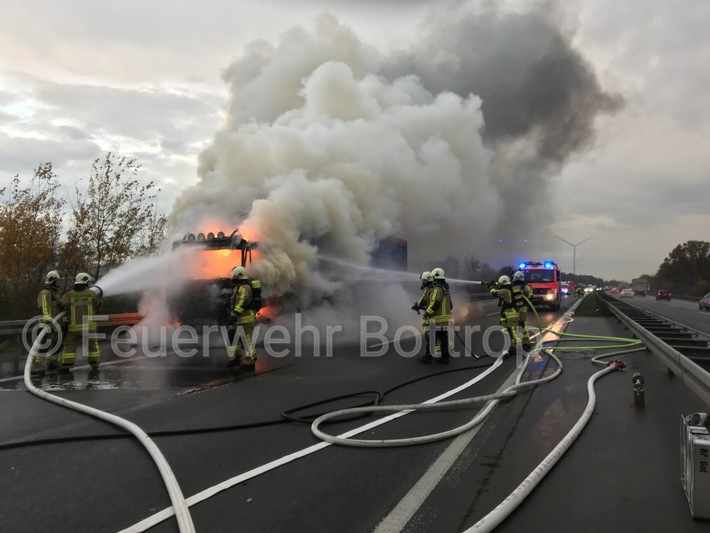 FW-BOT: Brennt LKW auf A31