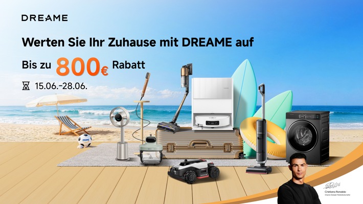 Prime Day 2026: Dreame senkt die Preise für Saugroboter, Mähroboter und Beauty-Produkte um bis zu 800 Euro