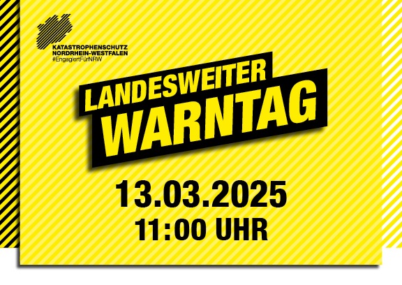 FW-E: Landesweiter Warntag am 13. März - Erprobung verschiedener Warnmittel und -kanäle