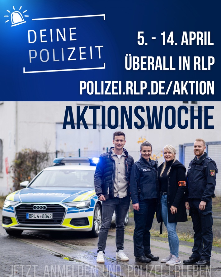 POL-PPTR: &quot;Deine PoliZEIT&quot; - Landesweite Aktionswoche der Polizei Rheinland-Pfalz