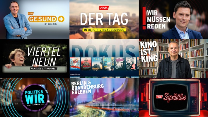 rbb Fernsehen setzt ab 2024 noch stärker auf Dialog, Regionalität und Digitales