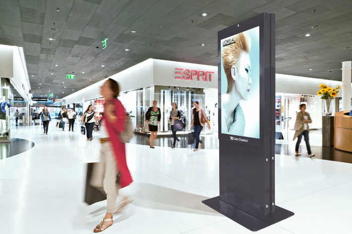 Clear Channel lanciert digitale Werbung in Shoppingcentern
