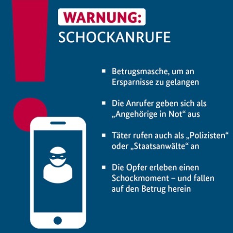 POL-H: Polizei Hannover warnt gemeinsam mit dem Bundeskriminalamt (BKA) vor "Schockanrufen": Betrüger versuchen an Ersparnisse heranzukommen.