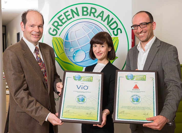 ViO und Apollinaris als GREEN BRANDS Germany ausgezeichnet (BILD)