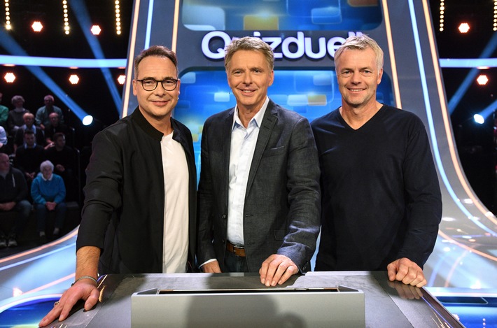 Das Erste / "Sportschau" vs. "Quizduell-Olymp": Matthias Opdenhövel und Tom Bartels am Start bei Jörg Pilawa / am Freitag, 15. Mai 2020, 18:50 Uhr im Ersten