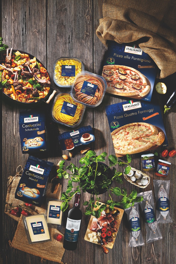 Lidl startet erneut die beliebte Aktions-Woche "Italiamo" / Der Lebensmitteleinzelhändler nimmt seine Kunden mit auf eine mediterrane Genussreise (FOTO)