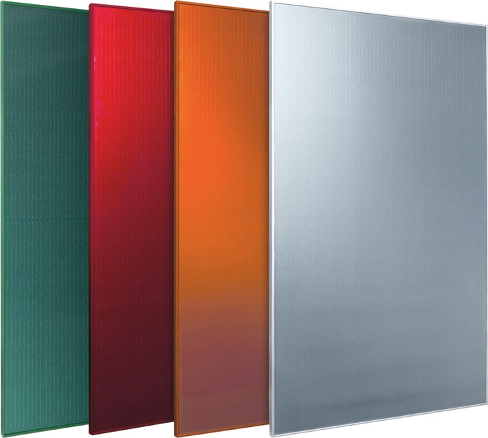 FuturaSun präsentiert seine neuen farbigen Photovoltaik-Module Silk® Plus Colour auf der Intersolar in München: neues Format, wesentlich stärkere Leistung und verbesserten Farbnuancen