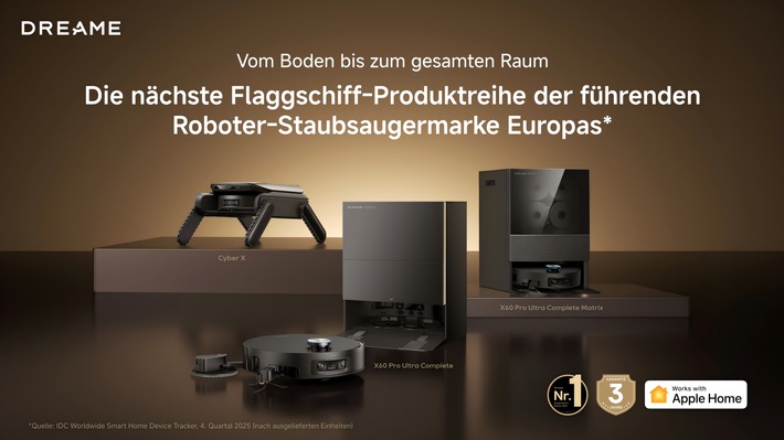 Dreame X60 Series / Weiterer Text über ots und www.presseportal.de/nr/173033 / Die Verwendung dieses Bildes für redaktionelle Zwecke ist unter Beachtung aller mitgeteilten Nutzungsbedingungen zulässig und dann auch honorarfrei. Veröffentlichung ausschließlich mit Bildrechte-Hinweis.