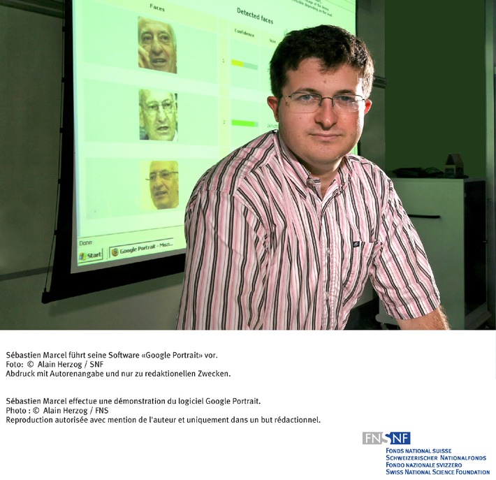 SNF: Bild des Monats September 2007: Informatiker des IDIAP in Martigny bieten dem Riesen Google die Stirn