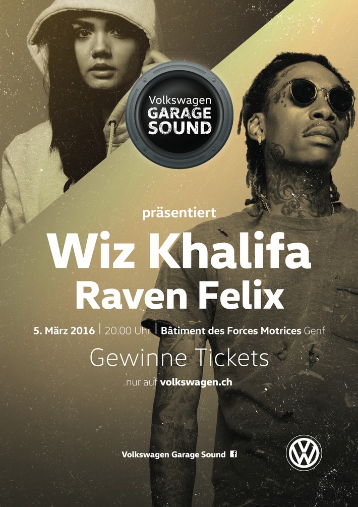 Musik auf der Überholspur: Erstes «Volkswagen Garage Sound»-Konzert in der Schweiz mit US Rapper Wiz Khalifa