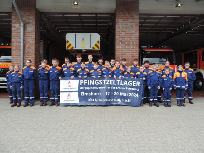 FW-PI: Pfingstzeltlager der Feuerwehren im Kreis Pinneberg: 800 Kinder und Jugendliche freuen sich auf ein verlängertes Wochenende voller Spannung und Aktivitäten