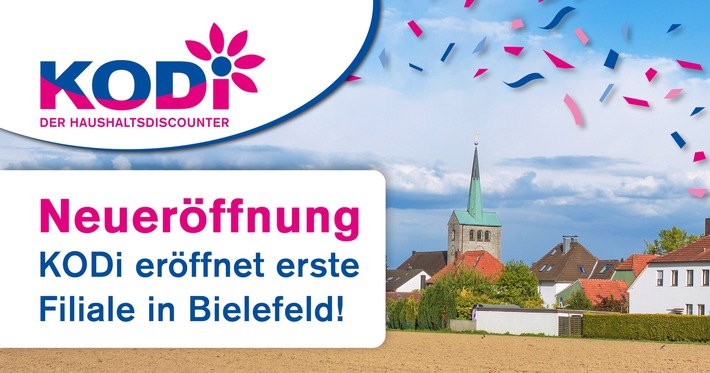 Große Neueröffnung: KODi eröffnet erste Filiale in Bielefeld!