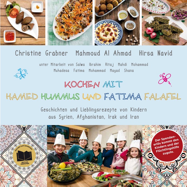Charity-Kochbuch mit Lieblingsrezepten von Flüchtlingskindern - jetzt im Buchhandel - BILD