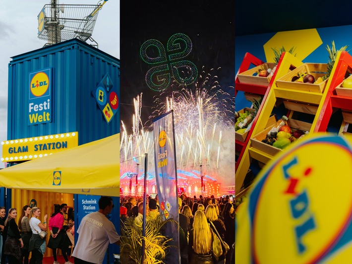 GLÜCKSGEFÜHLE Festival: Lidl liefert vielfältiges Programm am Hockenheimring / "Lidl FestiWelt", Aftershowpartys, Bollerwagen-Service - Lidl macht den Festivalbesuch einzigartig und bequem
