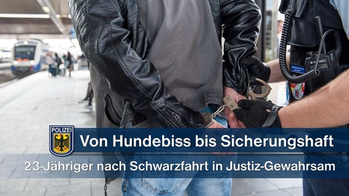 Bundespolizeidirektion München: Von Hundebiss bis Sicherungshaft: Schwarzfahrt wird 23-Jährigen zum Verhängnis