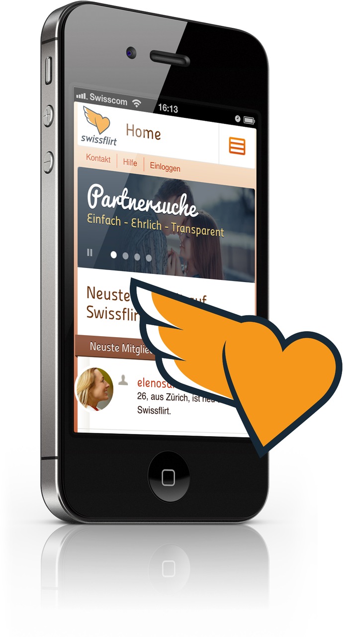 Swissflirt.ch neu auch für mobile Endgeräte optimiert (BILD)