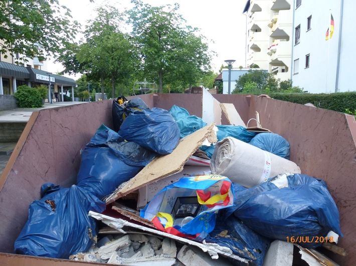 POL-LB: Böblingen: Polizei sucht Zeugen zu unberechtigter Müllentsorgung