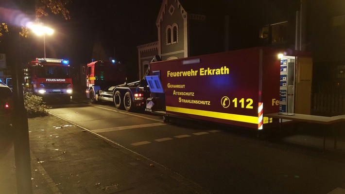 FW-Erkrath: Erneute überörtliche Hilfe der Feuerwehr Erkrath in Langenfeld