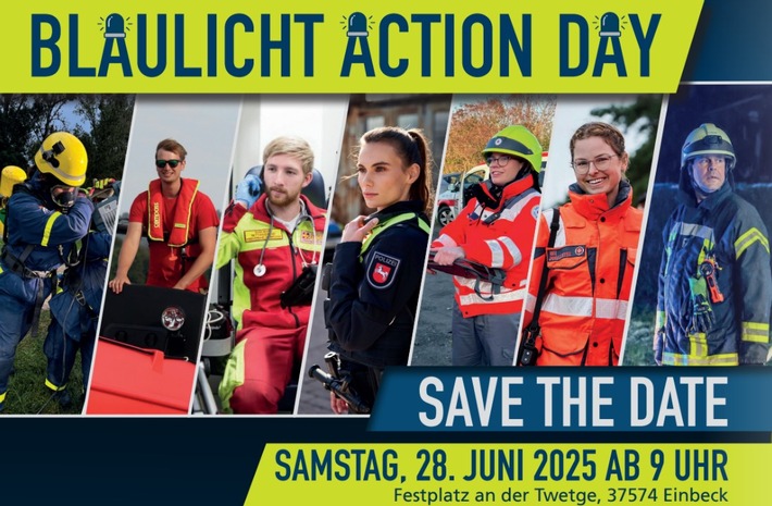 POL-NOM: Verpasse es nicht! Blaulicht-Action-Day am 28. Juni in Einbeck - Dein Platz wartet!