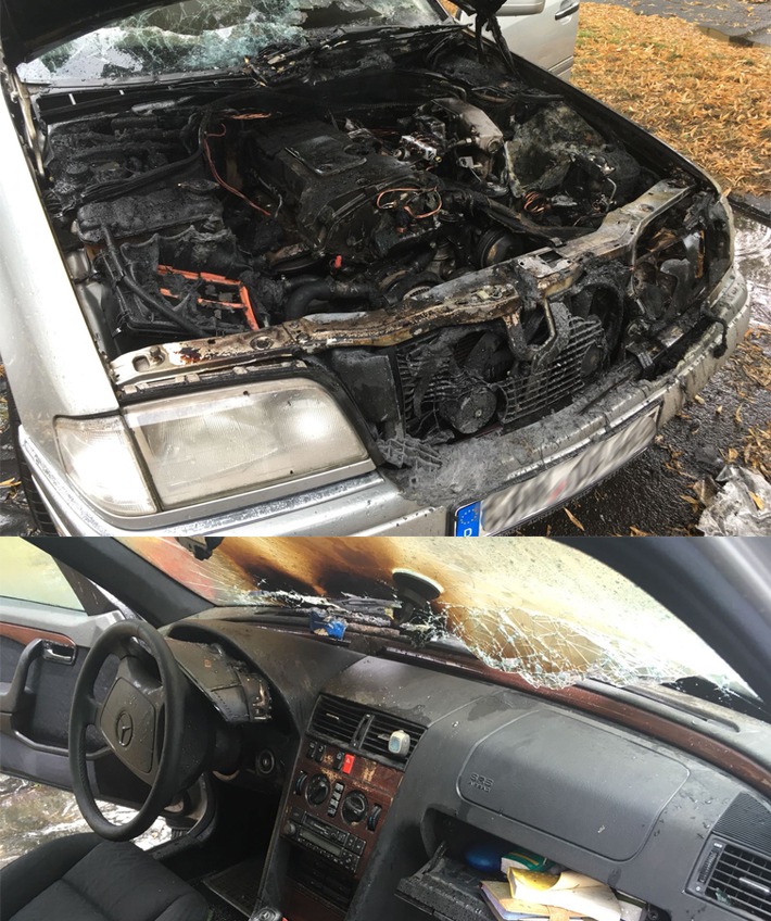 POL-KS: Kassel:
Auto fing während der Fahrt Feuer: 
Polizei geht von technischer Ursache aus