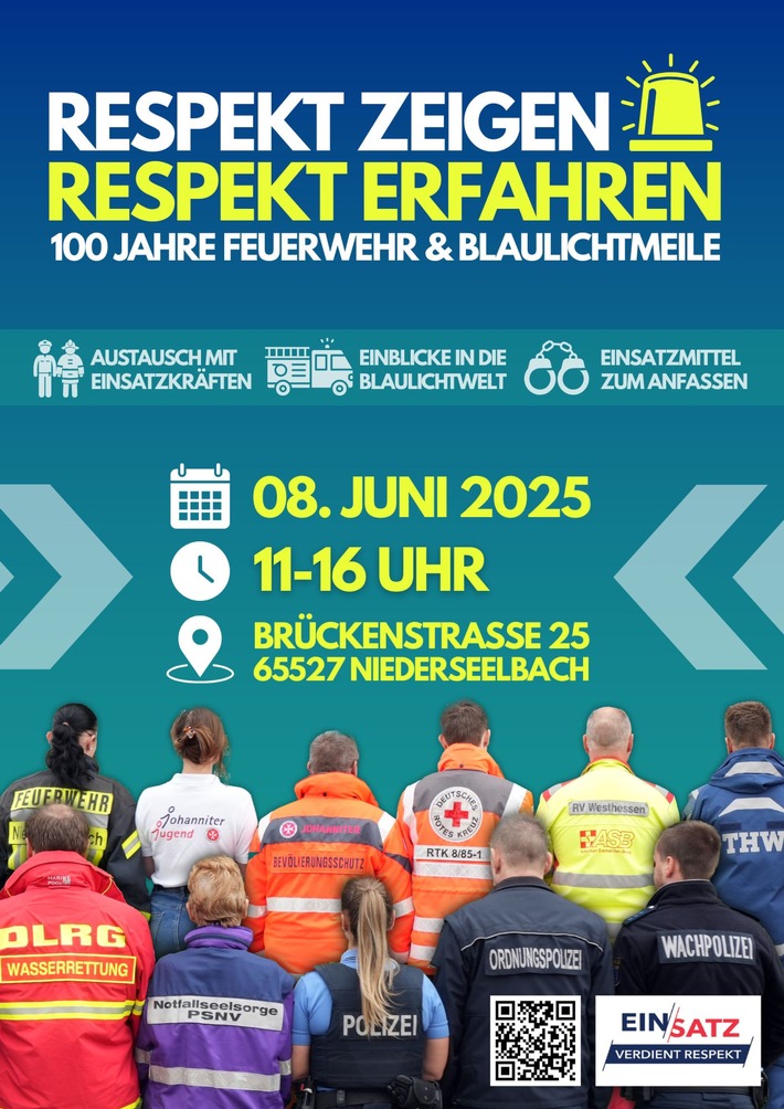 POL-RTK: "Einsatz verdient Respekt - Begegnungen mit der Blaulichtfamilie" - Einladung zur Veranstaltung