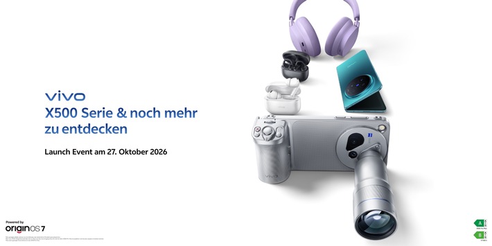 vivo präsentiert X500-Serie mit Next-Level-Kameratechnik in China und bestätigt Europa-Launch der Pro-Modelle für den 27. Oktober