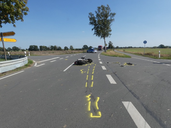 POL-CE: Schwerer Verkehrsunfall mit Kradfahrer