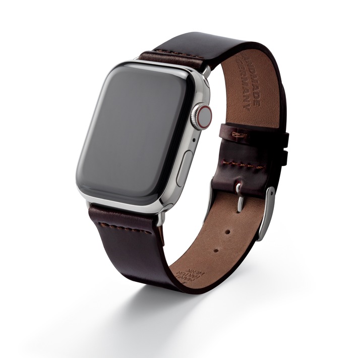 Edle Armbänder für die Apple Watch, handgefertigt - made in Germany / Feine Lederarmbänder, wie man es sonst nur von Luxusuhren kennt