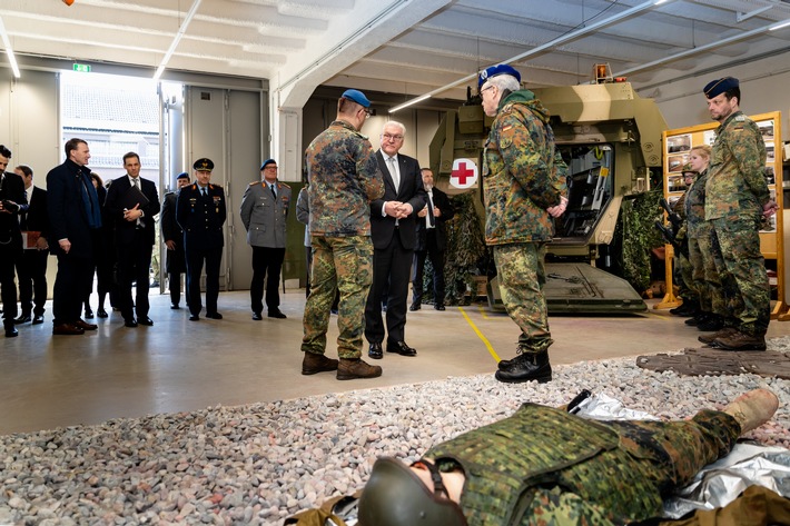 Bundespräsident besucht die Sanitätsakademie der Bundeswehr