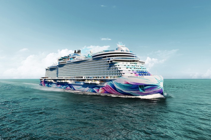 Norwegian Cruise Line® präsentert die Norwegian Aura(TM), das größte und spektakulärste Schiff der Flotte