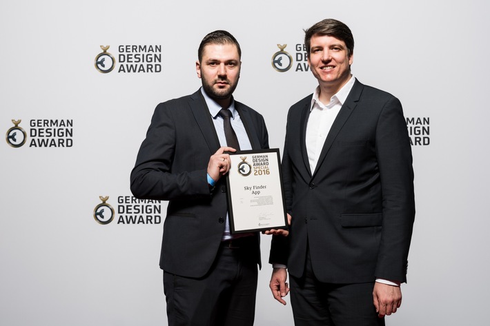 German Design Award 2016: Sky Finder App mit &quot;Special Mention&quot; ausgezeichnet