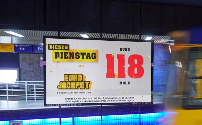 Eurojackpot / 118-Millionen Euro warten am 1. November