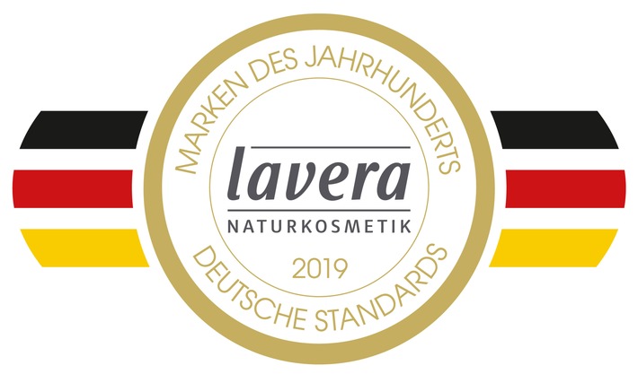 Jury Deutsche Standards wählt Pionier lavera exklusiv als Marke des Jahrhunderts und als Die Naturkosmetik aus