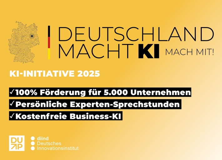 Deutschland macht KI - Mach mit! / Neue Initiative unterstützt 5.000 Unternehmen beim KI-Einstieg