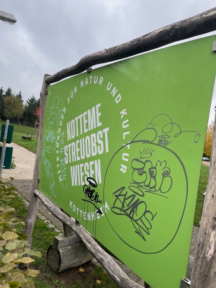POL-PDMY: Sachbeschädigung durch Graffiti in Kottenheim
