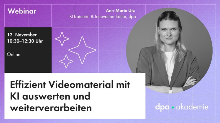 Video-Analyse mit KI-Tools für Redaktionen l dpa-Akademie